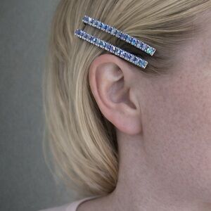 Elegant Sparkly Crystal Hair Clips